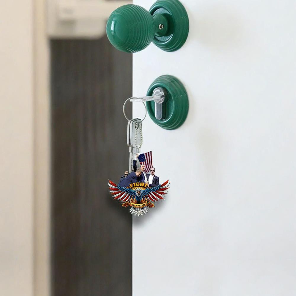 F**ht Trump 2024 America Great Again Trump 2D Acrylic Ornament HA75 63876