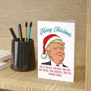 Festive Trump Christmas Card: The Best Christmas Card Ever - Perfect for Family and Friends - Merry Christmas HA75