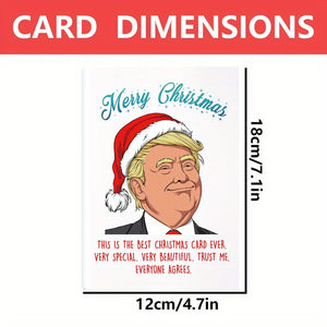 Festive Trump Christmas Card: The Best Christmas Card Ever - Perfect for Family and Friends - Merry Christmas HA75