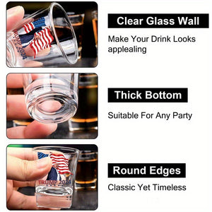 Trump 2024 Shot Glass - Political Enthusiast's Collectible - Great for Trump Supporters HA75 63828