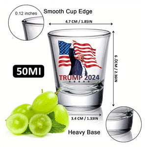 Trump 2024 Shot Glass - Political Enthusiast's Collectible - Great for Trump Supporters HA75 63828