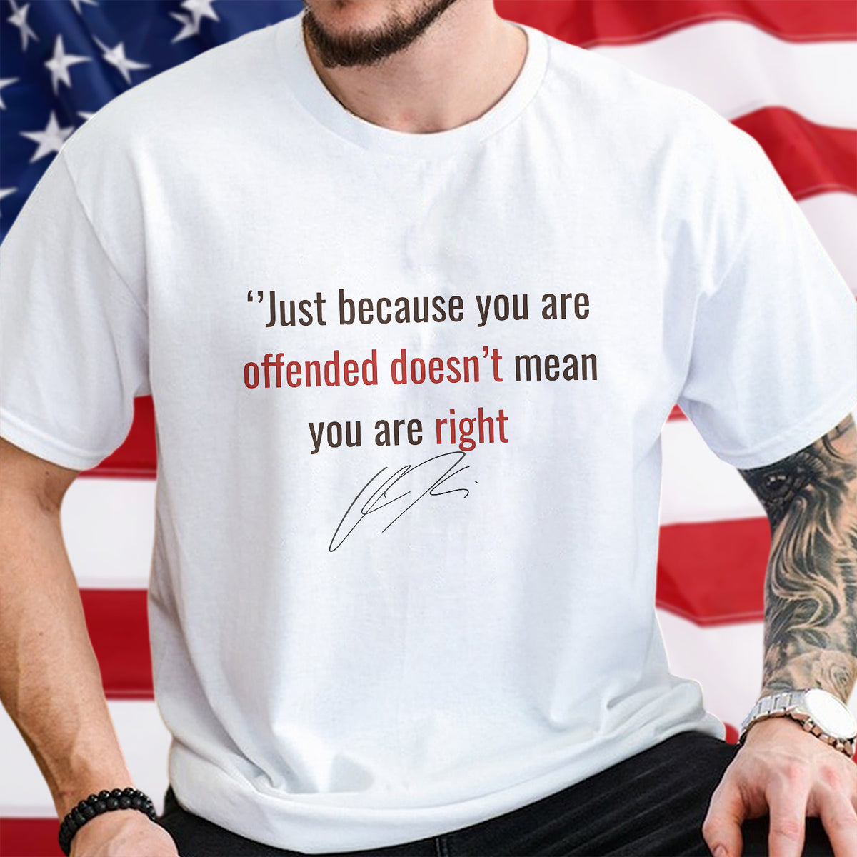 Just Because You Are Offended Doesn't Mean You Are Right - Charlie Kirk Bright Shirt HO82 65928