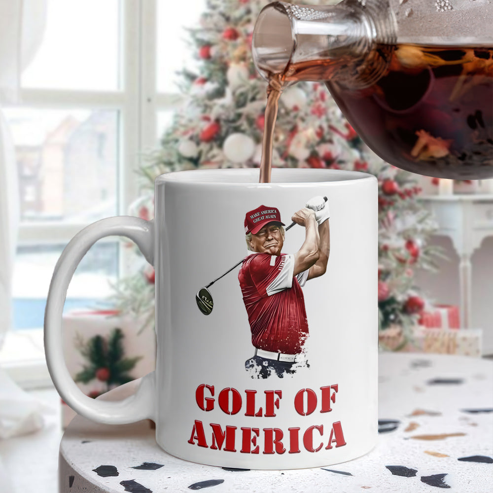 Golf Of America Donald Trump White Mug TH10 898141