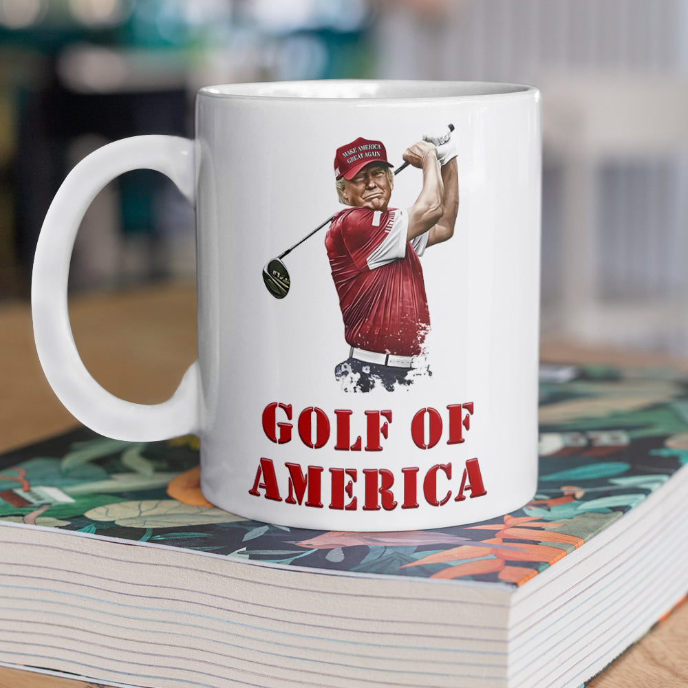 Golf Of America Donald Trump White Mug TH10 898141