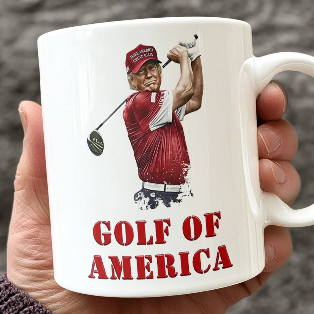 Golf Of America Donald Trump White Mug TH10 898141