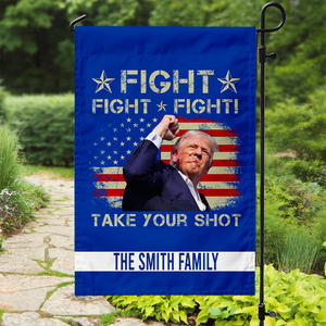 Fight Fight Fight Take Your Shot Garden Flag TH10 63081