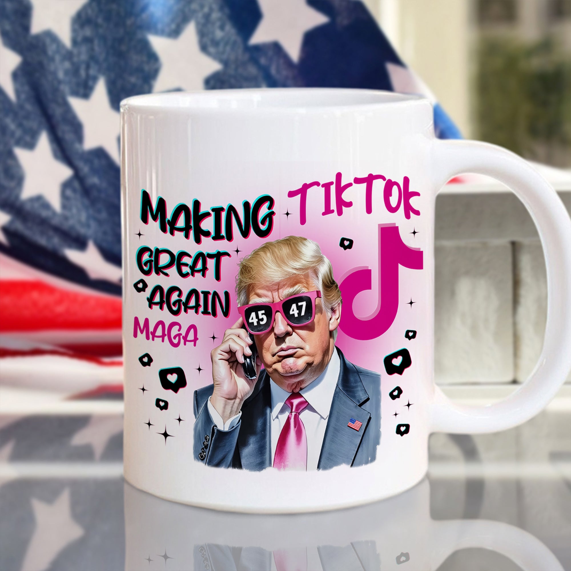 Trump Save Tiktok - Making TikTok Great Again White Mug CH07 67300