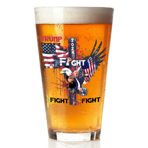 Trump Fight Fight Fight Print Beer Glass For Trump Fan HO82 65398