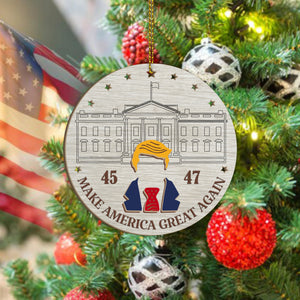 47th President Trump Make America Great Again Layer Wood Ornament LM32 65037