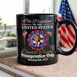 Donald Trump Presidential Inauguration Day 2025 Black Mug HA75 67116