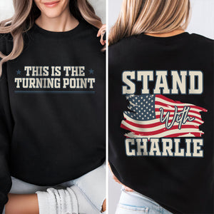 Justice For Charlie Kirk - This Is The Turning Point Back and Front Shirt LM32 65551