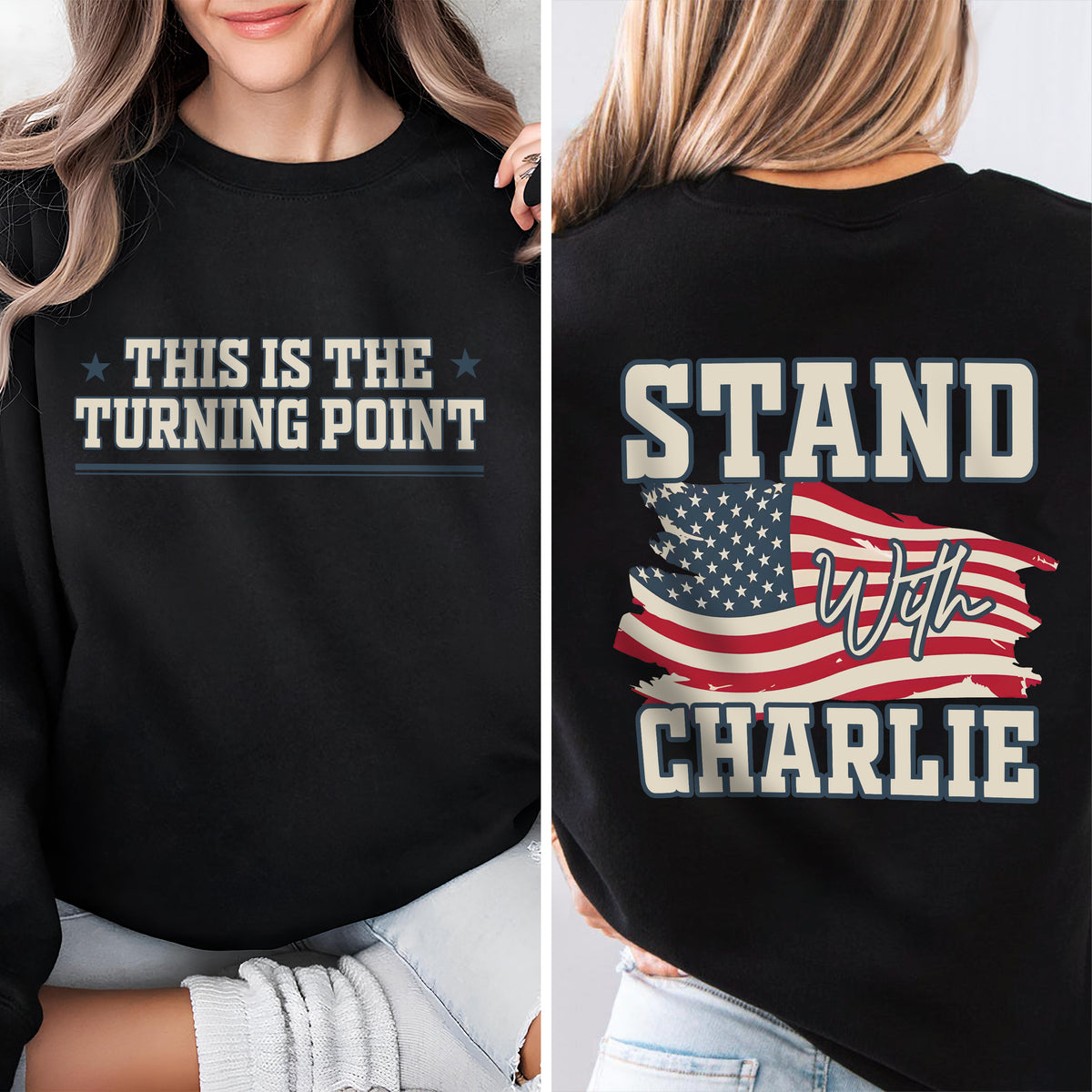 Justice For Charlie Kirk - This Is The Turning Point Back and Front Shirt LM32 65551