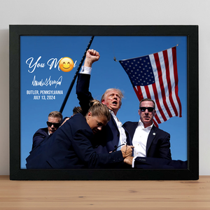 You Mi**ed Funny Trump 2024 President Sh**ting Legends Never D** Picture Frame Canvas Poster HO82 63154