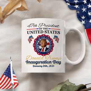 Donald Trump Presidential Inauguration Day 2025 White Mug HA75 67118