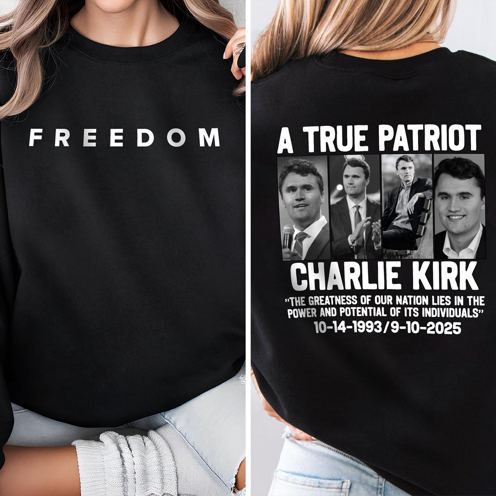 Justice For Charlie Kirk Back and Front Shirt HO82 66004