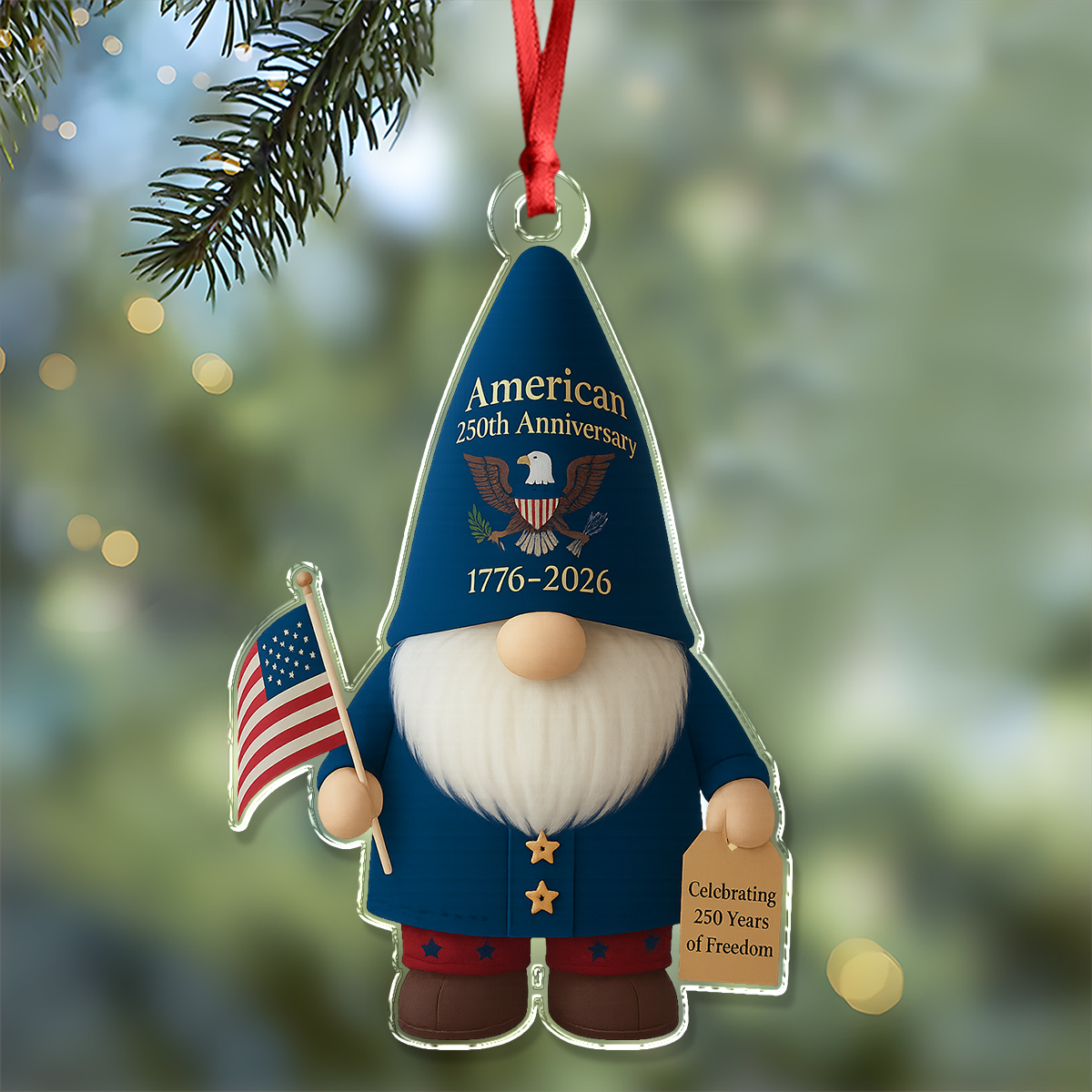 America 250 Gnome Ornament TH10 894929