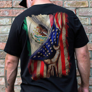 Mexican Roots American Mexican Flag Mexico Is Calling Back Shirt HA75 63324