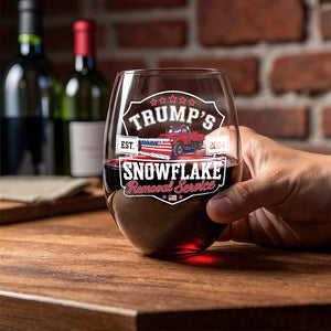 Trumps Snowflake 2024, Snowflake Removal Trump Wine Glass HA75 67174