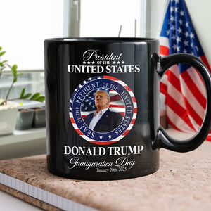 Trump President Inauguration Day Black Mug TH10 64229