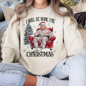 I’ll Be Home for Christmas Trump Shirt – Perfect Festive Gift HO82 63705