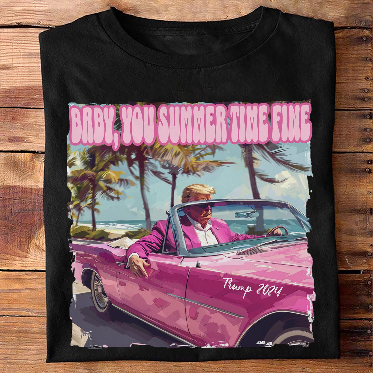 Baby You Summer Time Fine Trump Dark Shirt TH10 62533