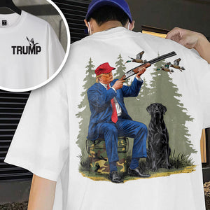 Trump Duck Hunting Front And Back Bright Shirt HA75 63966