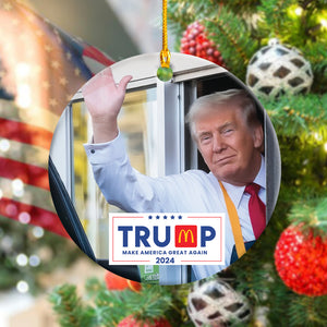 Maga Donald Trump McDonalds Ceramic Ornament HA75 63761