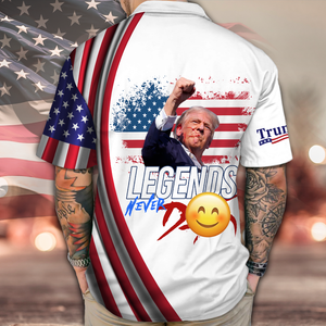 Donald Trump 2025 Never D**! Legends Hawaii Shirt HO82 63130