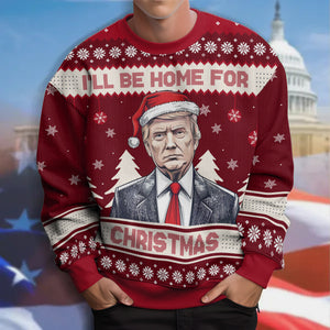 Trump I'll Be Back Christmas Ugly Sweater HA75 63715