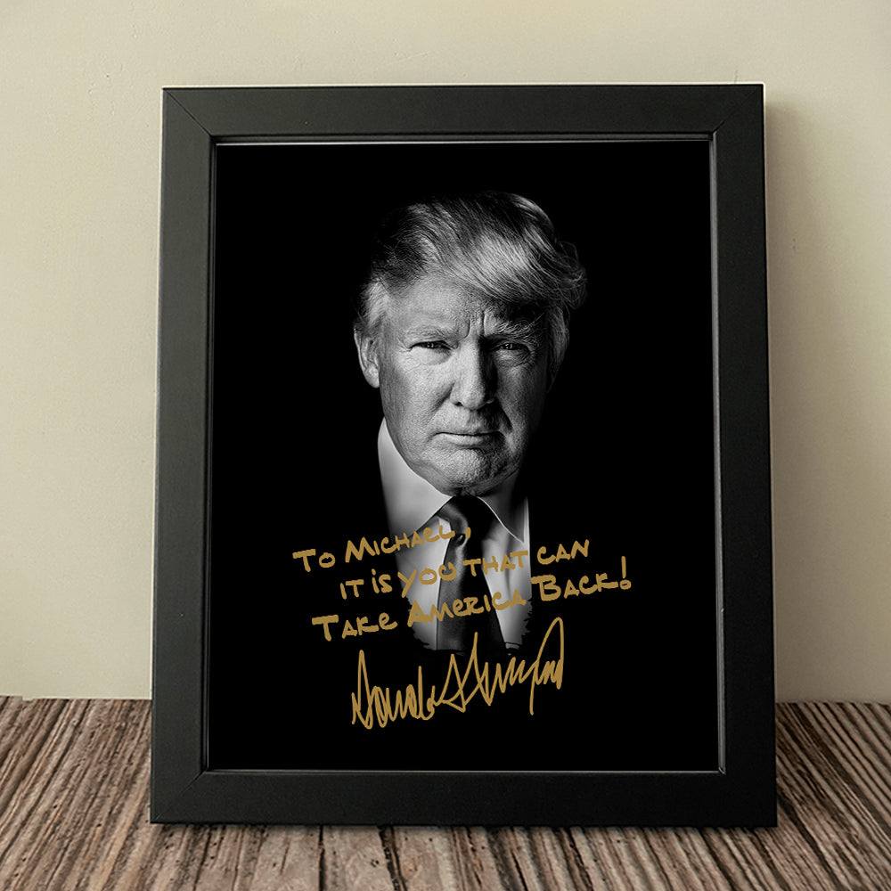 President Donald Trump Photo Picture Frame DM01 62955