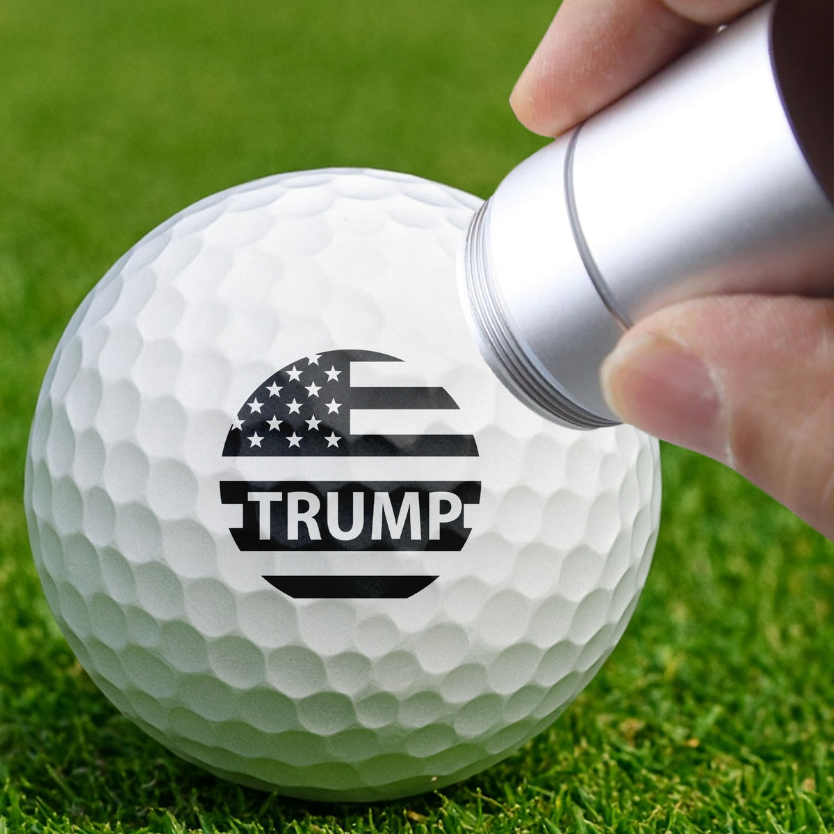 Trump 45 47 MAGA Golf Ball Stamp Box Gift for Golfer, Golf Ball Marker HA75 64622