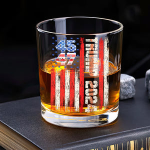 Personalized Gift Trump 45 47 - 2024 Rock Glass HA75 63731