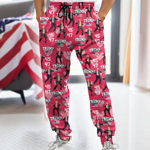 Trump 45 47 Dancing Trump Valentine's Day Gift Sweatpants HA75 64250