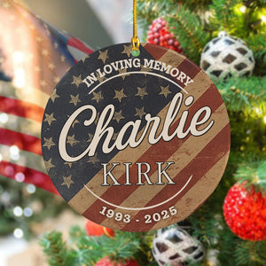 In Memory of Charlie Kirk Ceramic Ornament HO82 65990