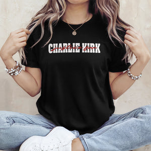 Justice for Charlie Kirk Dark Shirt HA75 64600