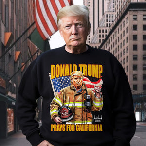 Donald Trump Prays for California Dark Shirt California Strong 2025 Shirt CH07 67280