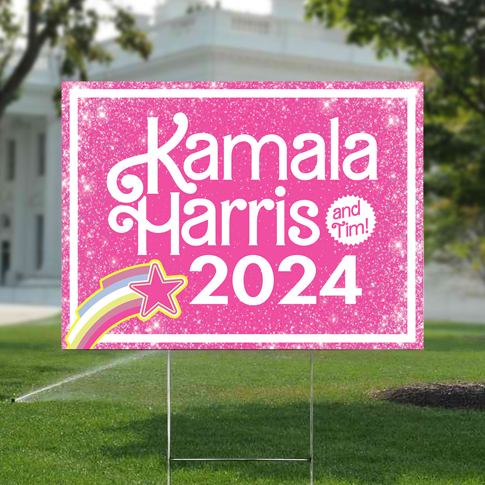 Kamala Harris 2024 and Tim! Yard Sign HO82 65022