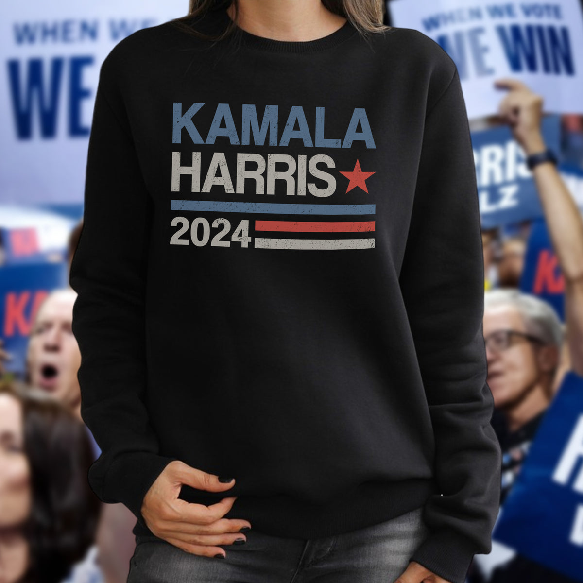 Vintage Kamala Harris 2024 For President Election Dark Shirt HO82 65100