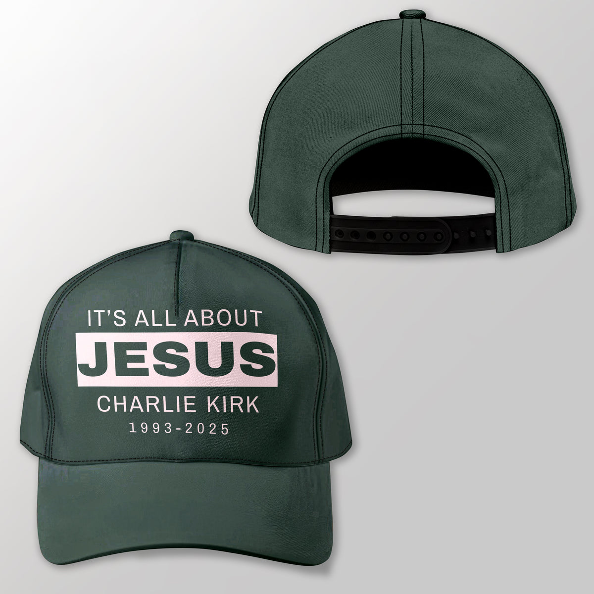 It's All About Jesus - Charlie Kirk 1993 - 2025 Classic Cap LM32 65645