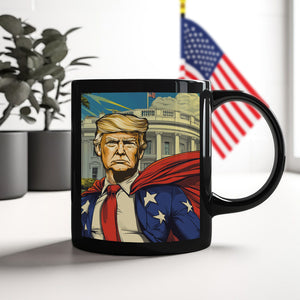 Donald Trump Hero For USA  Black Mug HO82 65380