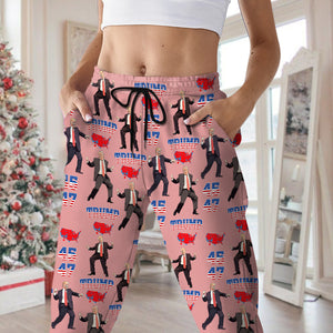 Trump 45 47 US Presidential Election 2024 Map Sweatpants Funny Trump Dance HA75 67056