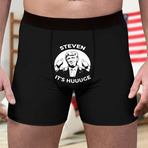 It's Huuuge - Trump Thumbs Up To This Funny Gift Men's Boxer HA75 64270