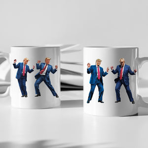 Trump Ready To Dance And Celebrate The Holidays White Mug LM32 65019