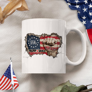 Trump Vance We The People With 3D Effect White Mug HO82 65328