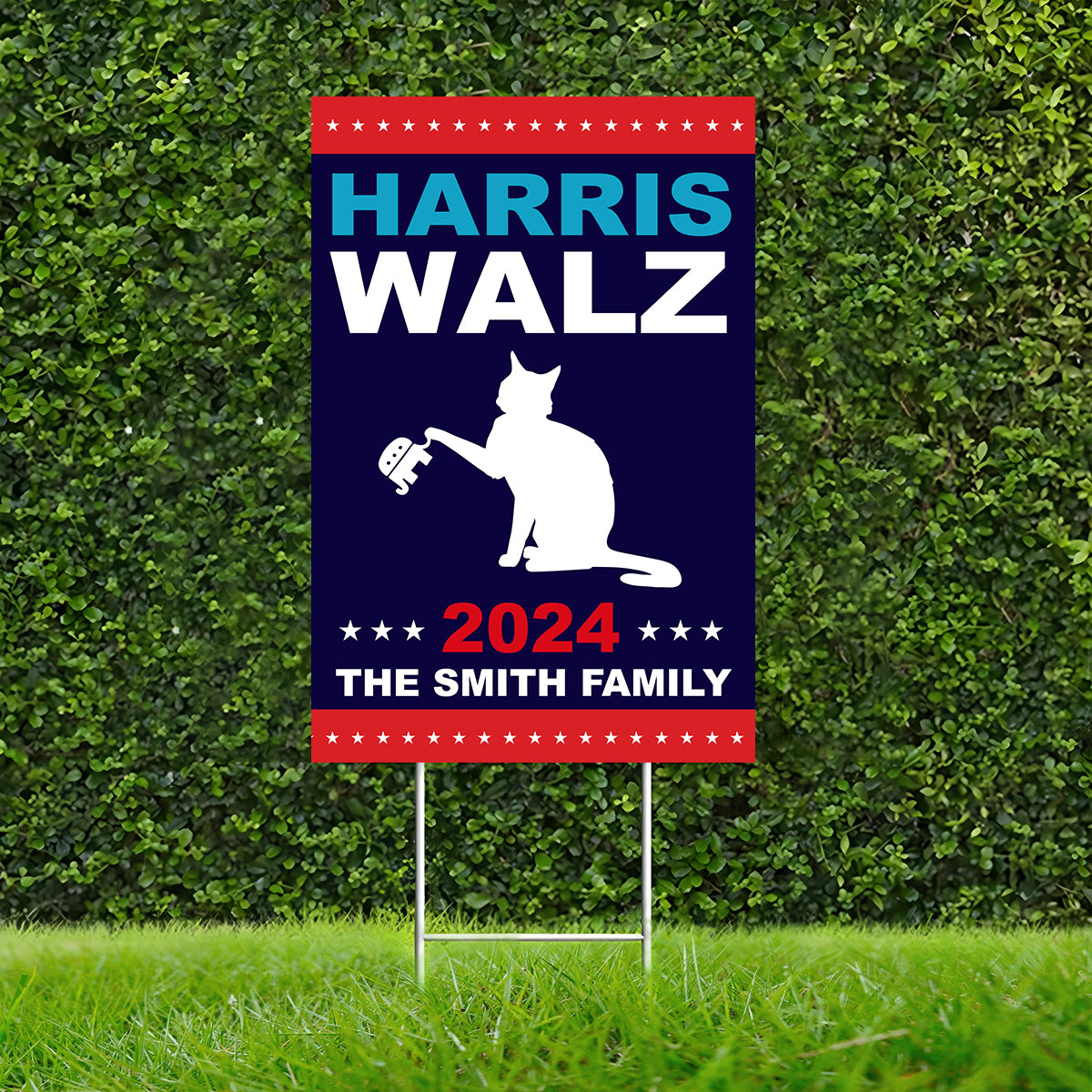 Custom Family Name Harris Walz 2024 Obviously Coroplast Harris For President 2024  Yard Sign HO82 65048