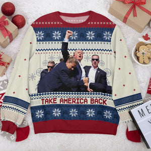 Trump Take America Back Ugly Sweater HA75 63882