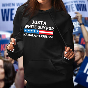 Just A White Guy For Kamala Harris '24 Dark Shirt HO82 65098