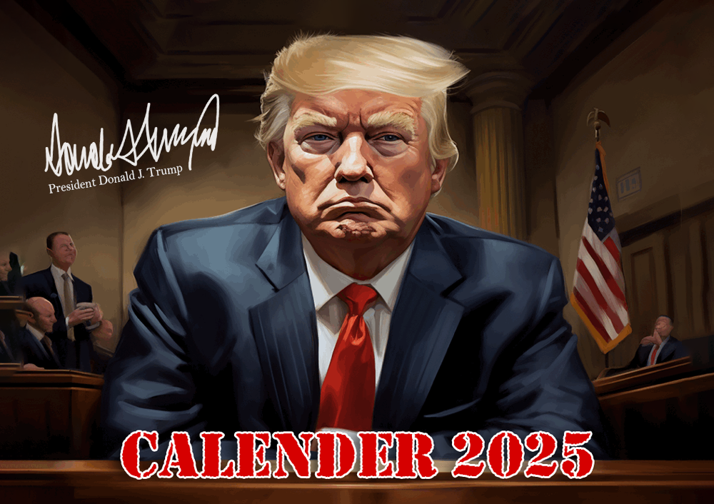 Trump 2025 Wall Calendar Funny Gift Trump Gift N369 LM32 65069