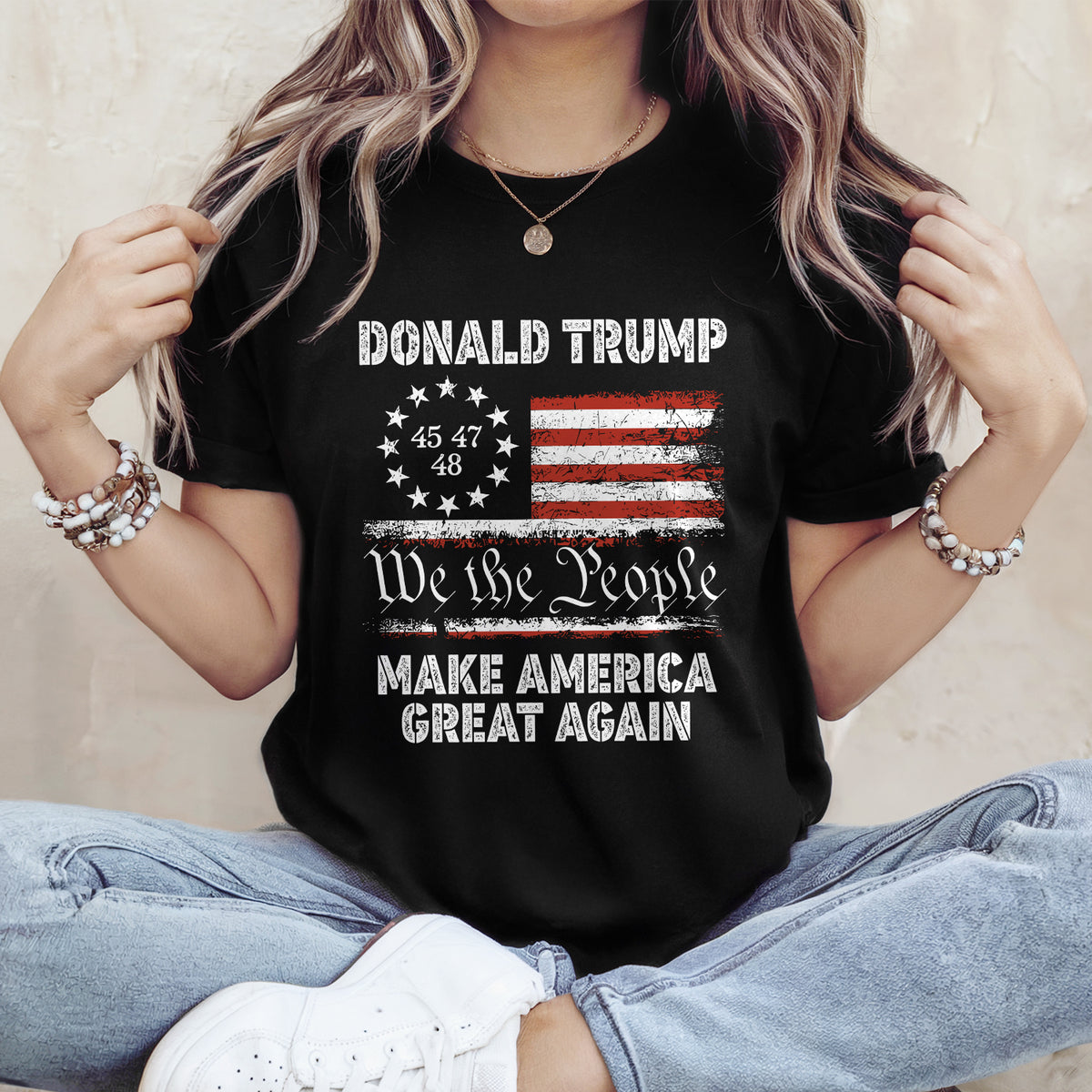 We The People, Make America Great Again Dark Shirt TH10 64631