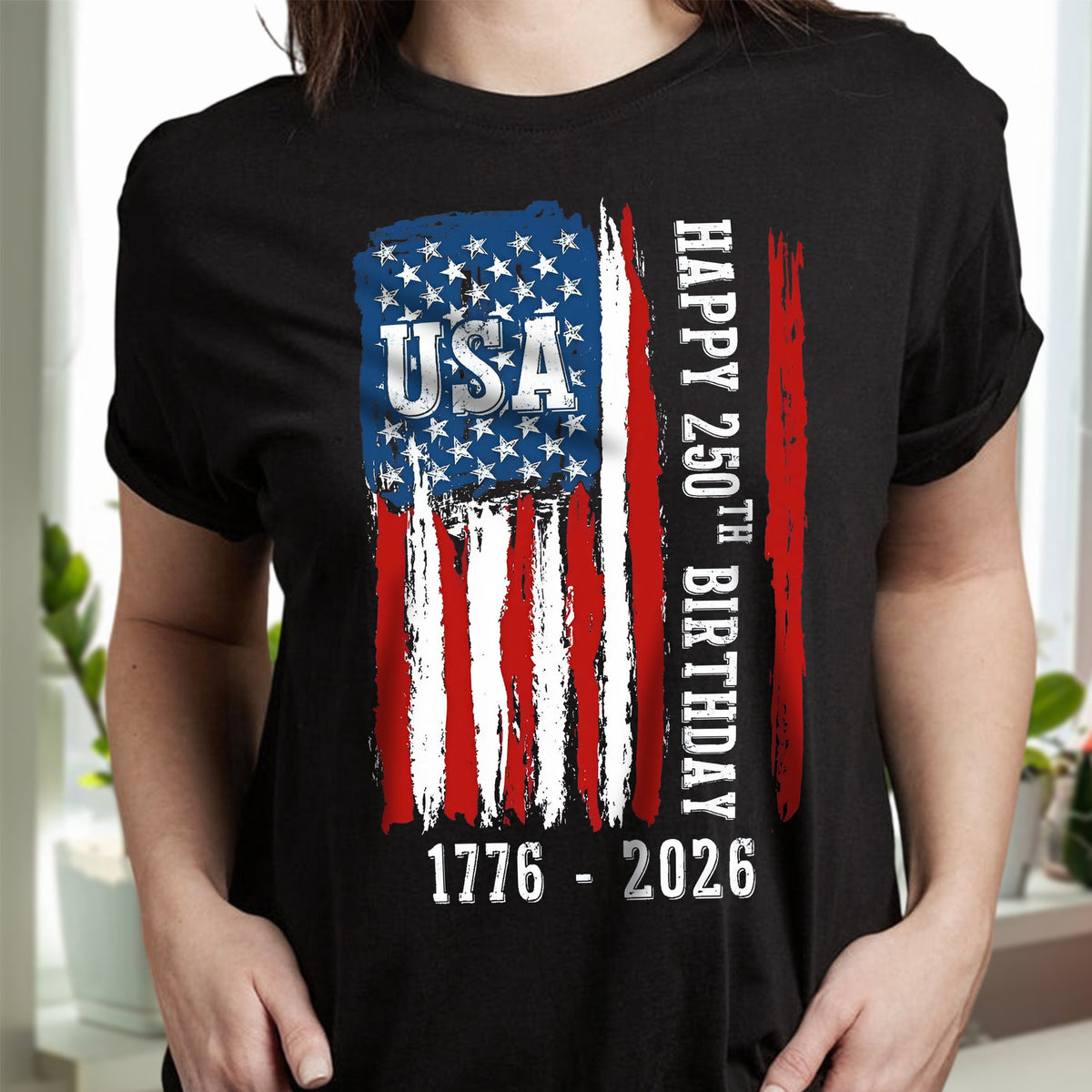 Happy 250th Birthday America Flag Bright Shirt LM32 895283